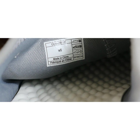 Crocs Womens Literide 6 Mules Gray Slip Ons Flats - Picture 6 of 6